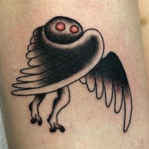 Tatuaje de hombre polilla