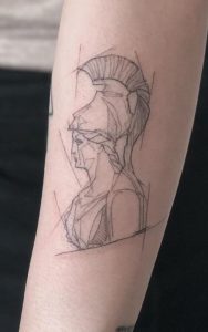 Tatuaje de atenea