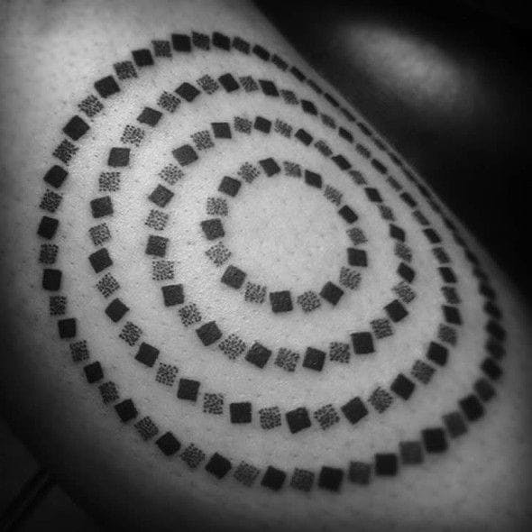 Cuadrados de Michael Bennett de 2Spirit Tattoo.  # geométrica # geometría # líneas # trabajo de línea #michaelbennett
