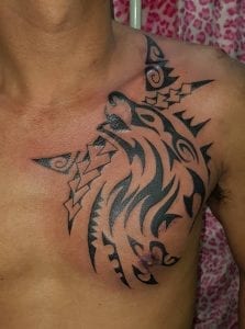 Tatuaje De Lobo Tribal