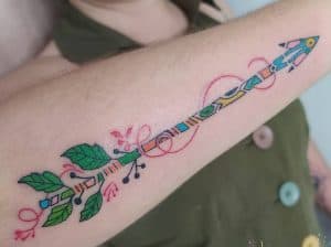 Tatuaje De Flecha Boho