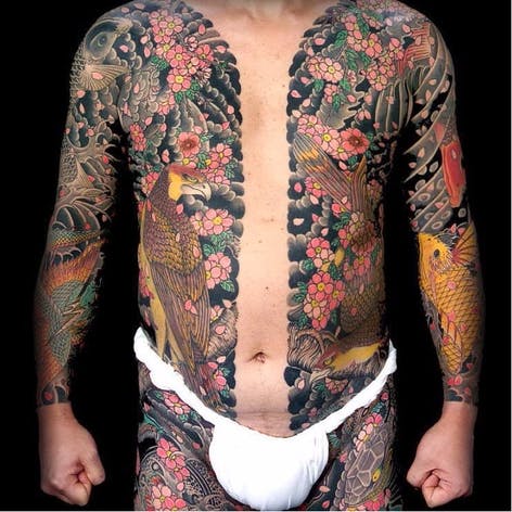 Body de tatuaje de Yakuza a través de Google #yakuza #yakuzatattoo #bodysuit #fullbody #japanese #japanesetattoo