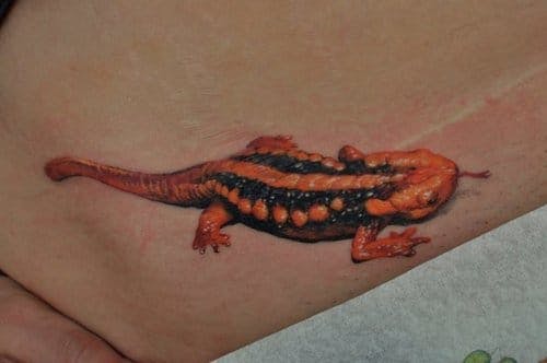 Gecko lagarto tatuaje 3D # lagarto # gecko