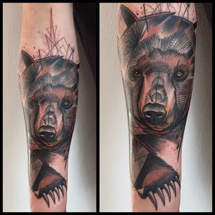 Graphic Tattoo by Tobias Burchert # Graphic Tattoo # Graphic # Abstract Tattoo # Abstract # Modern Tattoos # Schwein # Elschwino # Tobias Church