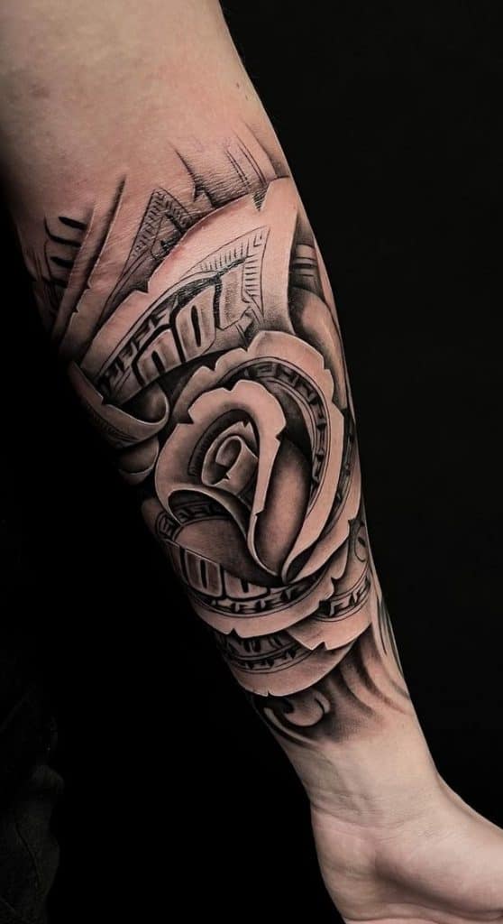 Money Rose Tattoos Por Amor Al Dinero Tatuajes 360 2860