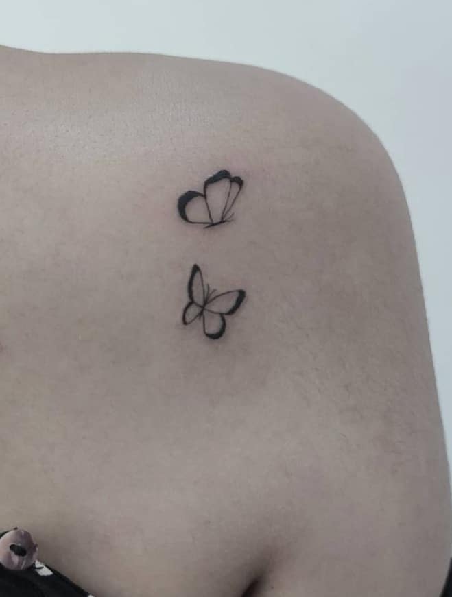 Tatuajes de mariposas simples