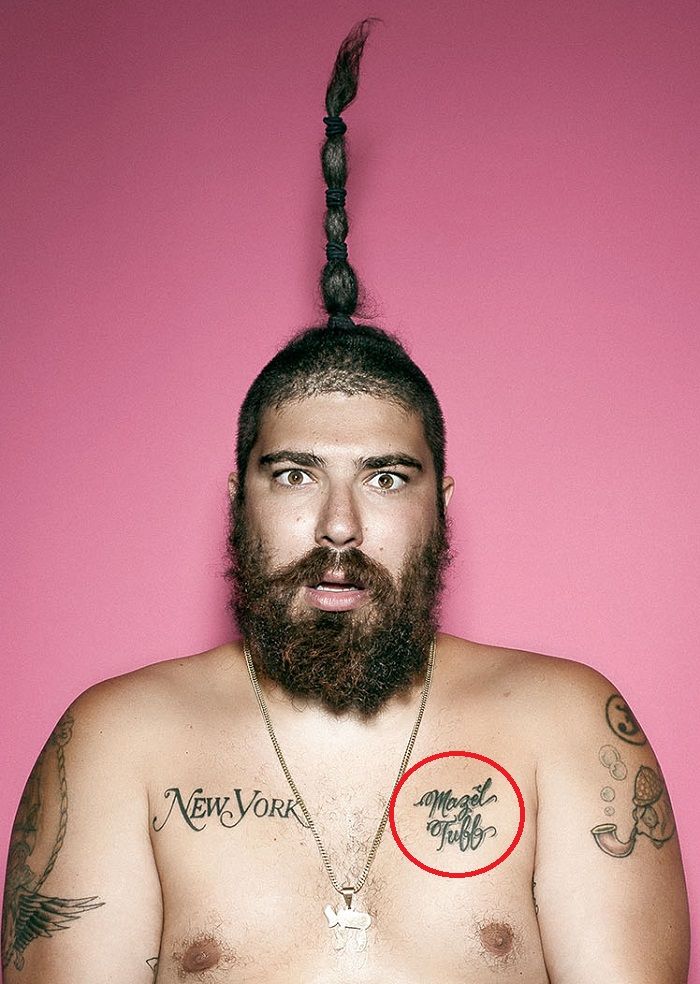 Joshua Ostrovsky-The Fat Jewish-Mazel Tuff Tattoo