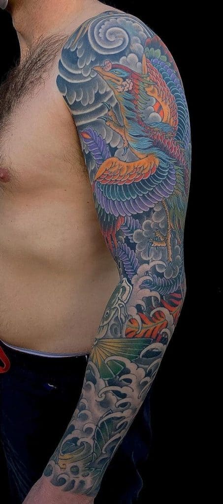 Tatuaje De Fénix Japonés 