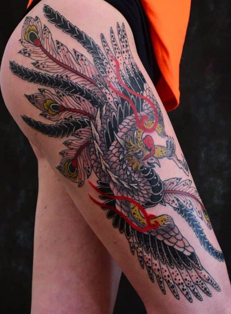 Tatuaje De Ben Fénix Japonés