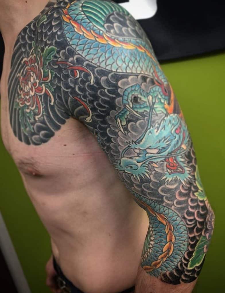 Tatuaje De Dragón Tebori