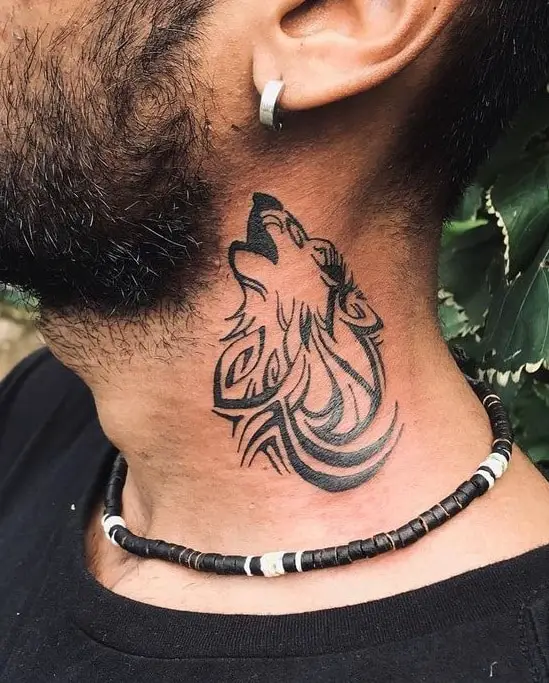 Tatuaje De Lobo Tribal