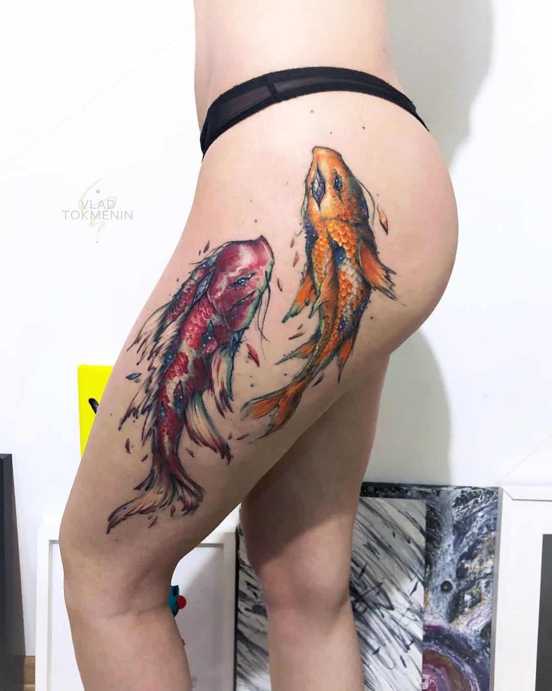 Que tatuajes de peces para mujeres 2