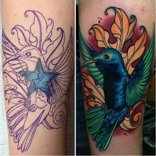 Boceto de pájaro y tatuaje de Megan Massacre #bird #meganmassacre #boldlines