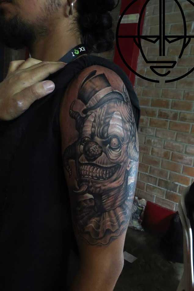 Tatuaje De Payaso Asesino