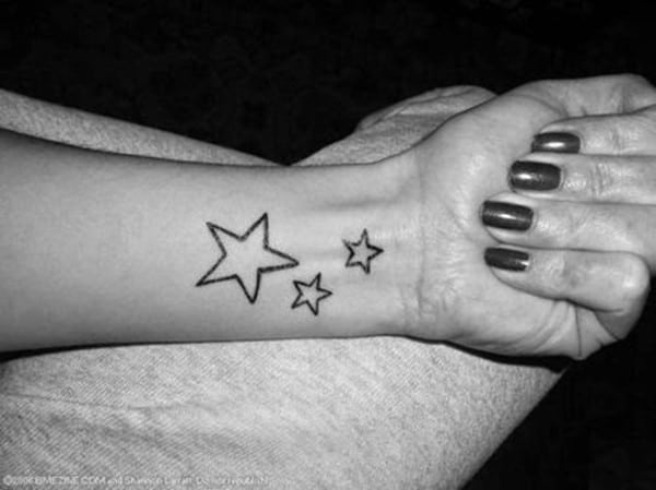 diseños de tatuajes de estrellas para niñas