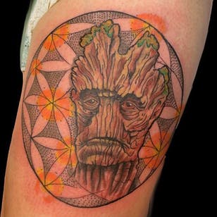 Big Tattoo by Nick Puma #groot #groottattoo #groottattoos #guardiansofthegalaxy #guardiansofthegalaxytattoo #disney #marvel #marveltattoo #movietattoo #movietattoos #filmtattoo #NickPuma