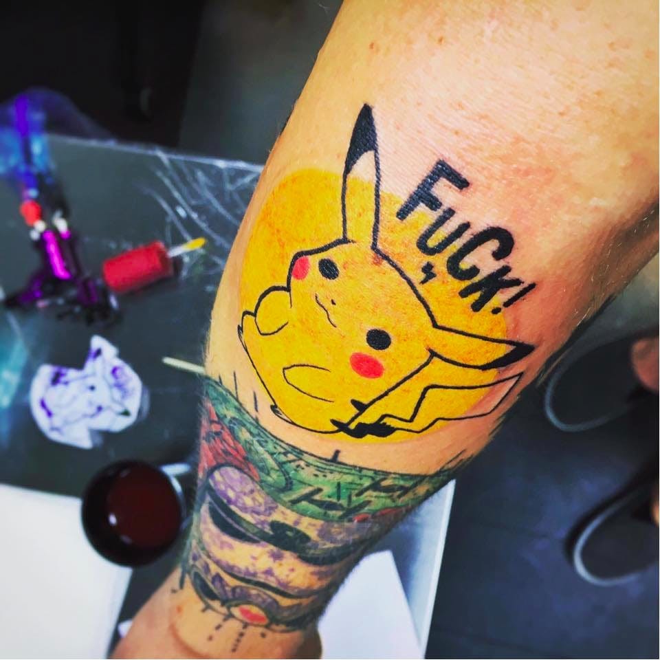 Pikachu sin censura.  #pikachu #pokemon #pokemontattoos #pikachutattoos