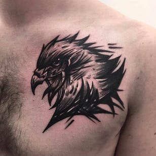Eagle Head por Rud De Luca @ RudDeLuca # RudDeLuca # RudDeLuca Tattoos # Sketch # Style # Animals # Eagle # Italy