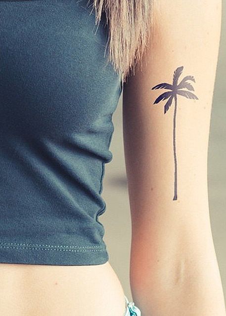 tatuaje del brazo del brazo de la palma