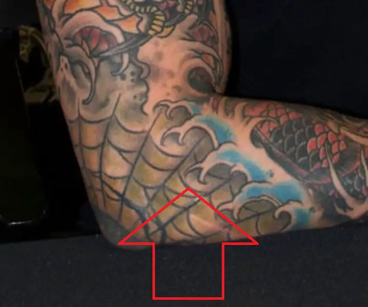 Tatuaje de la telaraña de Jason