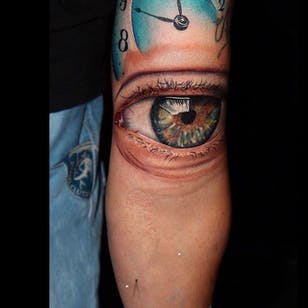 Tatuaje hiperrealista de ojo humano por Carlox Angarita @CarloxAngarita #CarloxAngarita #Hyperrealistic #Realistic #Ojo #Eyetattoo