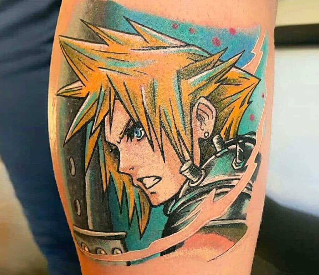 tatuaje de batalla del cielo en el brazo