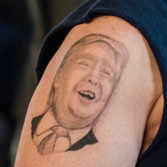 Otro tatuaje de partidario de Trump #política #thedonald #s masacre #makeamerik de nuevo