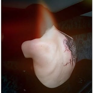 Tatuaje abstracto.  #NastasjaBarashkova #abstract #contemporaryart #blackwork
