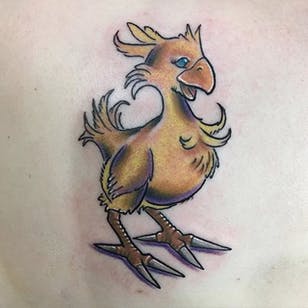 Tatuaje Chocobo de Corey.  #ff # ff7 #chocobo #bird #videojuego