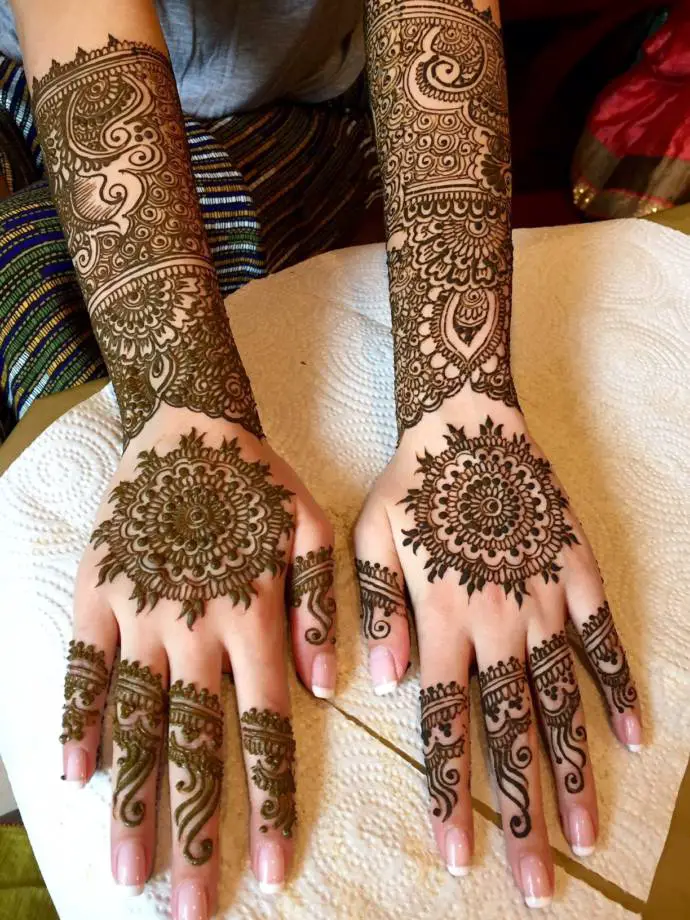 diseños de gujarati mehandi