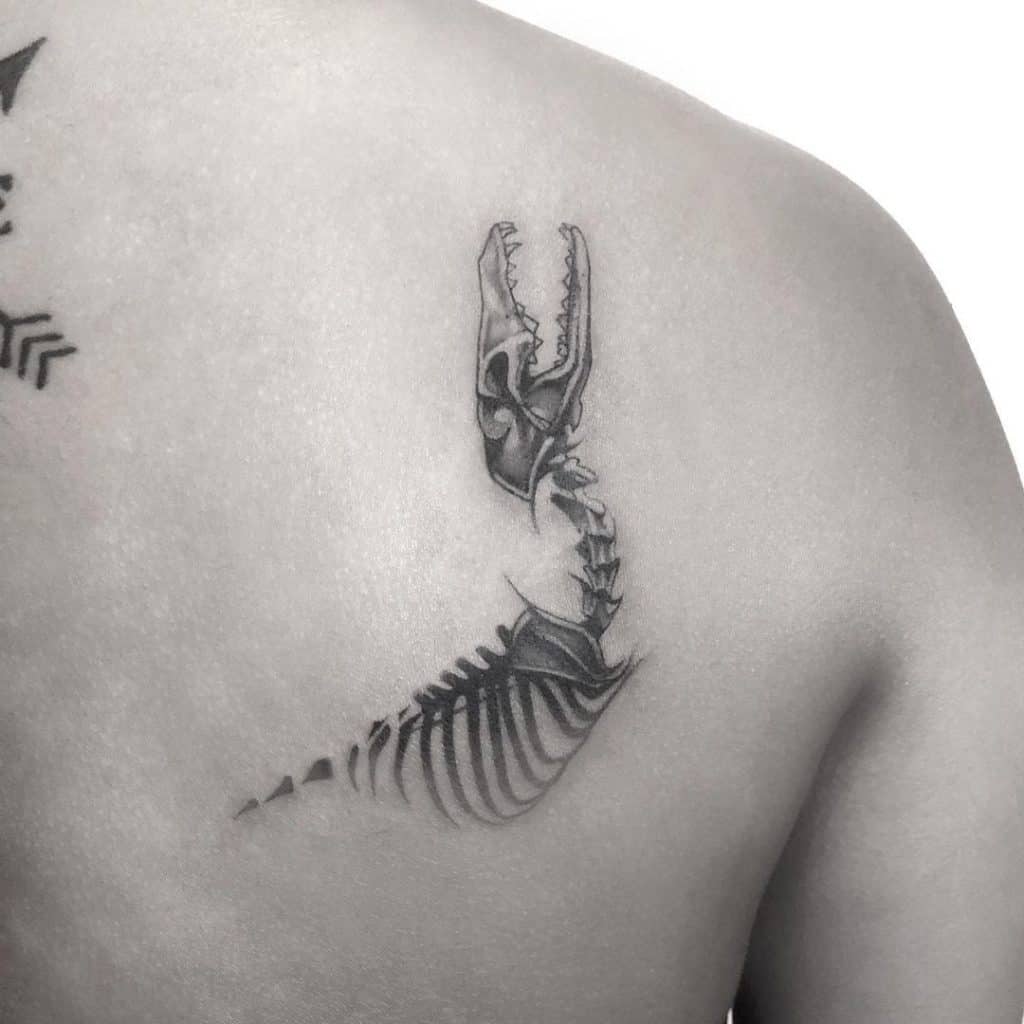 50 tatuajes de calaveras de lobos de primera categoría + significados -  Tatuajes 360
