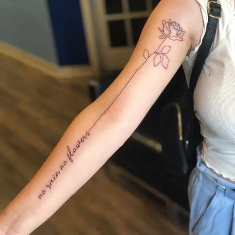 Diseño de tatuaje minimalista contra la depresión