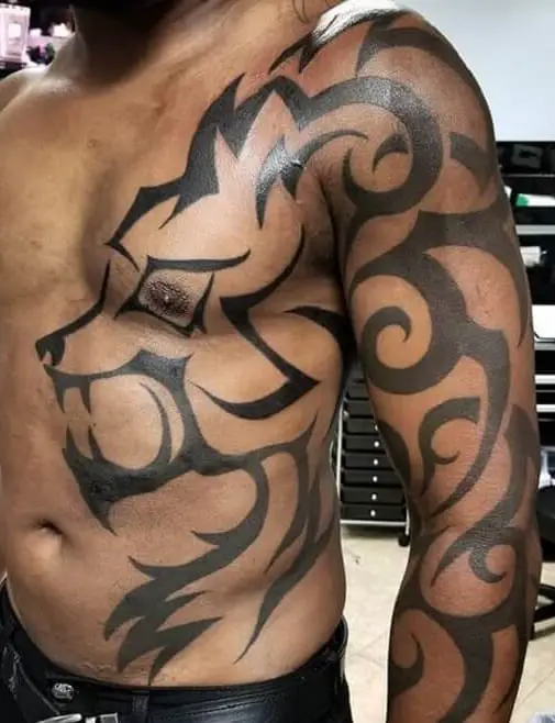 Más de 20 tatuajes de lobos tribales: significados, diseños de tatuajes y  más - Tatuajes 360