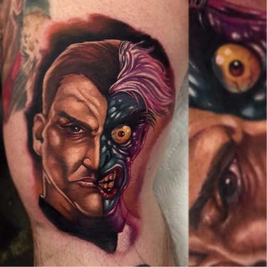10 tatuajes de dos caras villanos