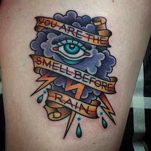 Nuevo tatuaje de Amanda Slater.  #brandnew #band #lyrics #music #bands