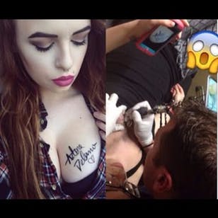 Adore Delano super fan tatúa su firma #RupaulsDragRace #Rupaul #DragRace #drag #DragQueen #LGBTI #fabulous #fierce AdoreDelano
