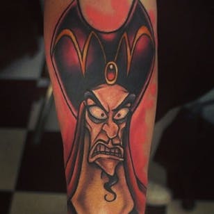 Tatuaje Jafar por Chris Hatch #DisneyVillain #Disney #Aladdin #ChrisHatch