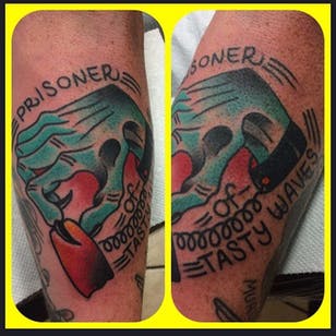 Prisoner Of Love Tattoo por Mikey Tay #prisoneroflove #prisoner #traditional #MikeyTay