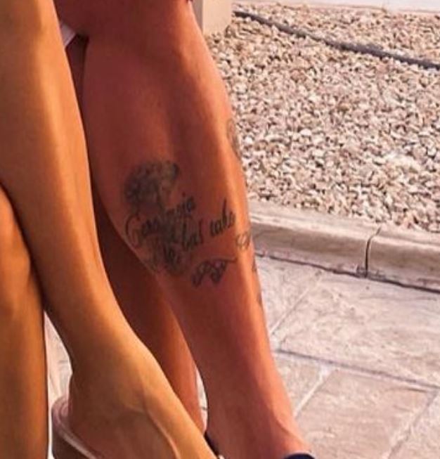 Tatuaje de Janko en su pierna