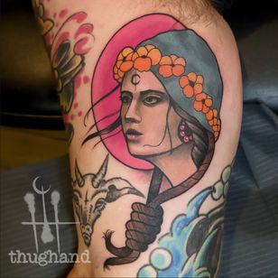 Tatuaje de Doug Hand #DougHand #ilustrativo #philadelphia #neotrad #neotraditional #philly 