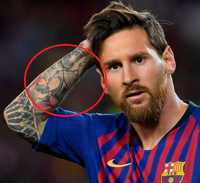 Lionel Messi-Rosario tatuaje