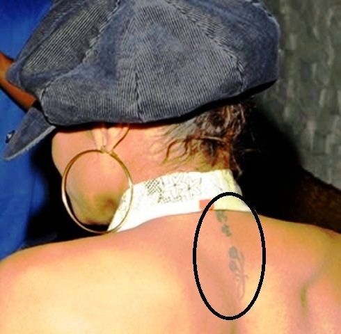 Tatuaje de Kanji japonés de Janet Jackson