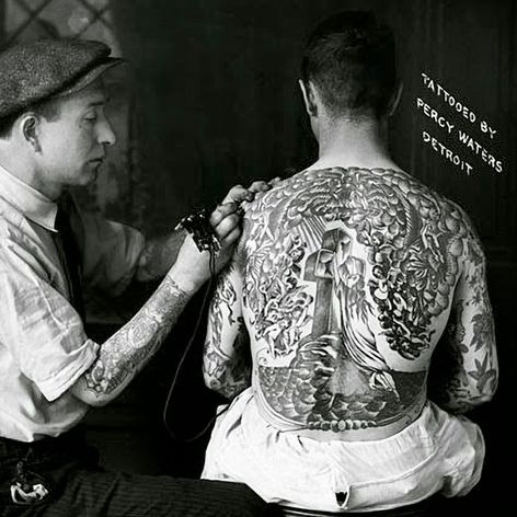 Percy Waters tattoo #PercyWaters #tattootools #tattoosupplies #tattoohistorie #tattookultur