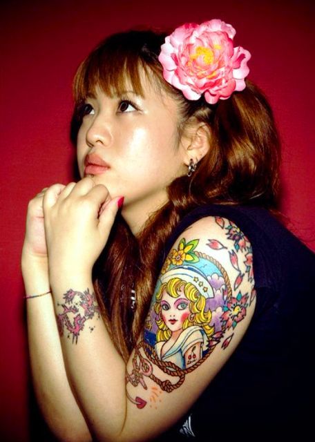 Tatuaje de chica de belleza