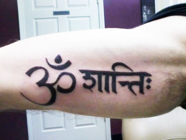 Tatuaje Om Shanti