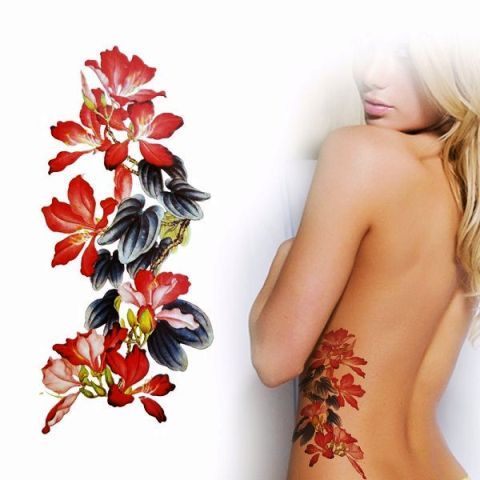 Tatuaje floral chino