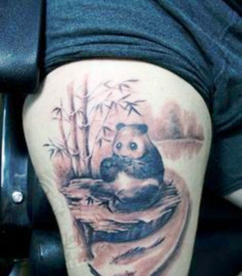 Panda tatuaje