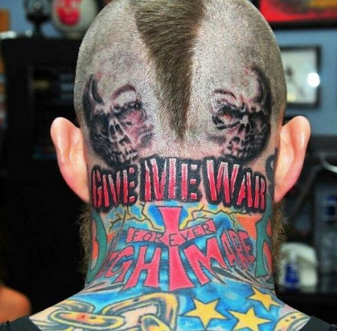 Chris Andersen Dame un tatuaje de guerra