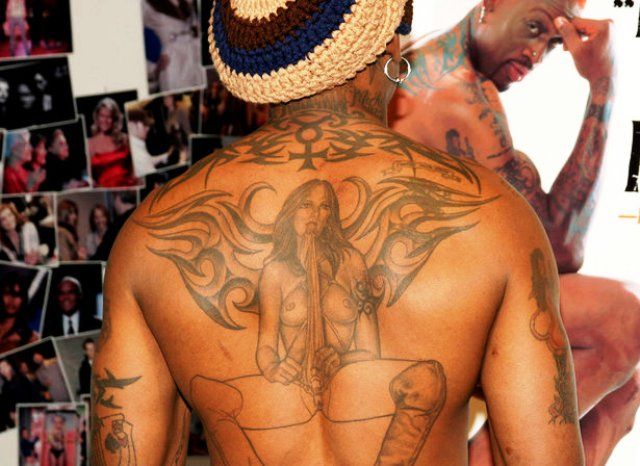Tatuaje en la espalda de Dennis Rodman