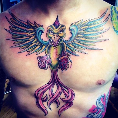 Scott Jorgensen Gritando Pájaro Tatuaje